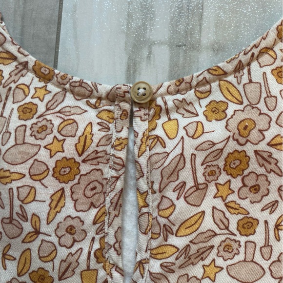 Cat & Jack Long Sleeve Fall Leaves Dress with Smocking, size 4T - Picture 5 of 9